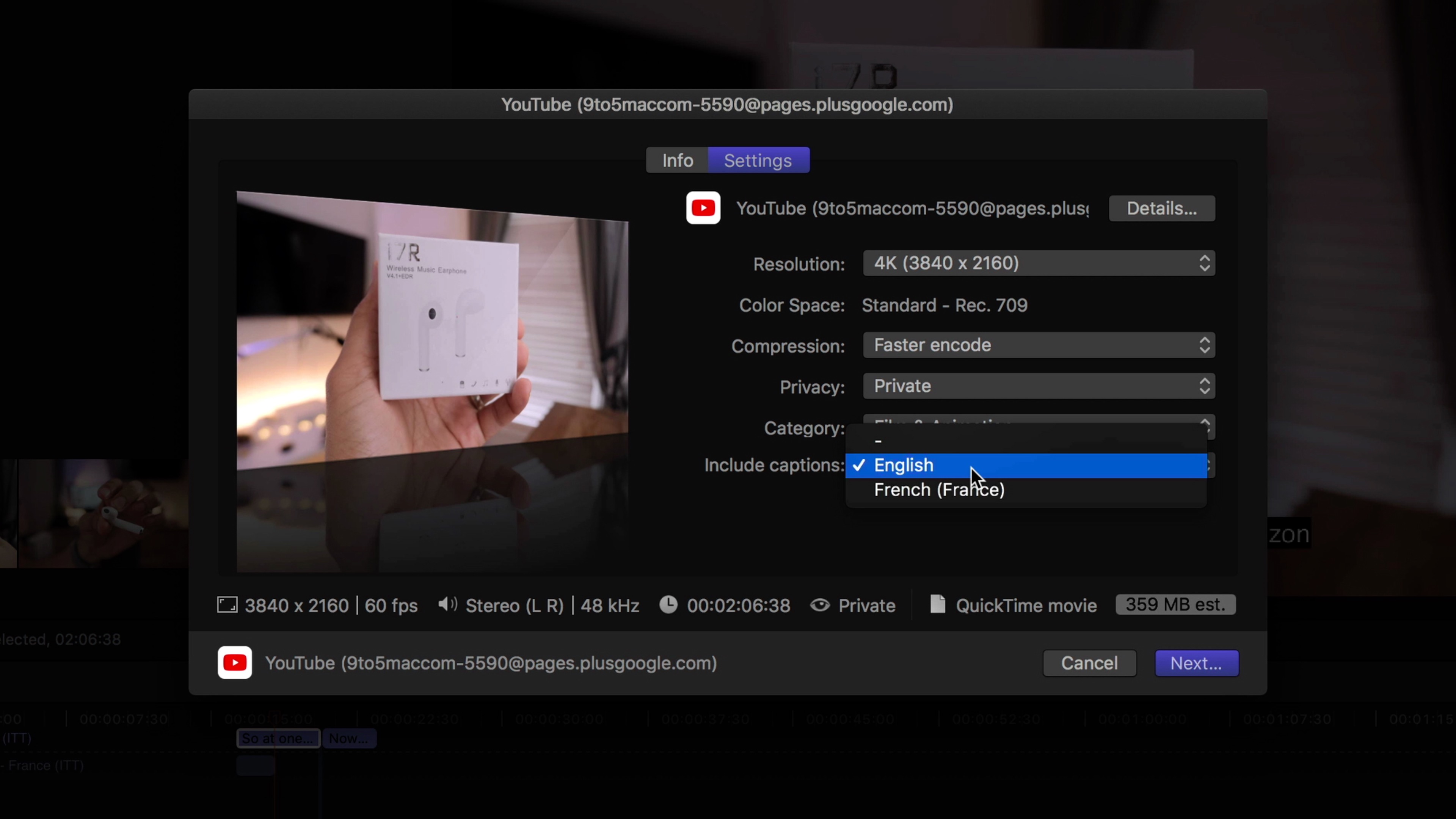 closed captioning software for final cut pro x